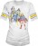 DC Comics Distress Girl Superheros Junior Athlete T-Shirt (1)