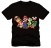 Super Mario Group Characters Black T-shirt (1)