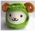 Prime Plush 12 Inches Standing Sheep Fluffy Plush (Green) (1)