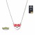 Pokemon Poke Ball Heart Shape Pendant with Chain Necklaces (1)
