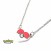 Pokemon Poke Ball Heart Shape Pendant with Chain Necklaces (2)