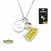 Pokemon Poke Ball and Pikachu Tail with Clear Gem Pendant with Chain Necklaces (1)
