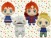 Mary and the Witch's Flower 13cm Keychain Plush (set/4) (1)