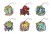 Monster Strike Capsule Toys Rubber Mascot (6 Variants) (Bag of 40) [Random Assortment] (2)