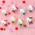 Hello Kitty Flower Valentine Keychain Plush 10cm (set/8) (1)