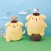 Pomponpurin - Together with Muffin and Tart- Large 35cm Plush (set/2) (1)