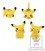 Pokemon Pikachu Mania 12 cm Plush (set/4) (1)