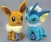 Pokemon Sun & Moon Soft Stuffed Plush 23cm - Eevee and Vaporeon (set/2) (3)
