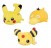 Pokemon Kororin Friends 9cm Plush - Pikachu, Psyduck, Ampharos (set/3) (1)