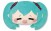 Hatsune Miku Fluffy Head Plush 40cm (1)