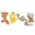 Pokemon Guraburarin 11cm Stuffed Mascot Plush - Vulpix, Psyduck, Geodude and Cubone (set/4) (1)