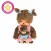 Monchhichi Mother Care Vichy and Blue Plush (1)