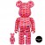 Hide Pink Heart 100% + 400% Bearbrick Set by Medicom Toy (1)