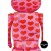 Hide Pink Heart 100% + 400% Bearbrick Set by Medicom Toy (3)