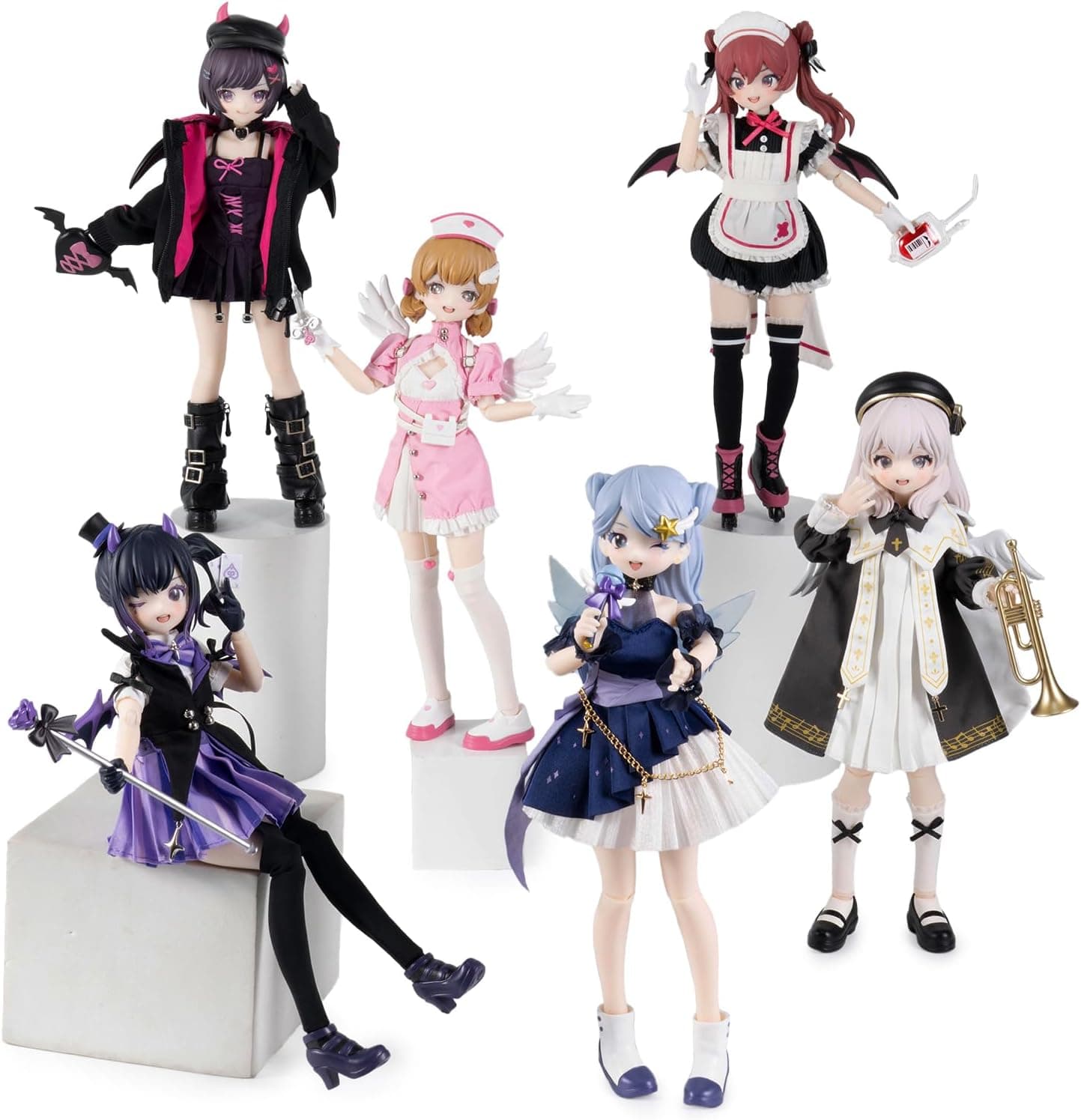 Light Nightmare Twin Series BJD Action Figure Blind Box PDQ/6