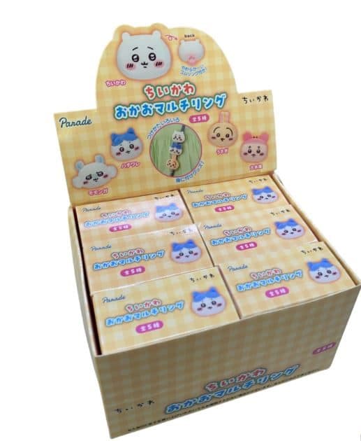 Chiikawa Face-Shaped Multi-Purpose Plush Ring Blind Box PDQ/6
