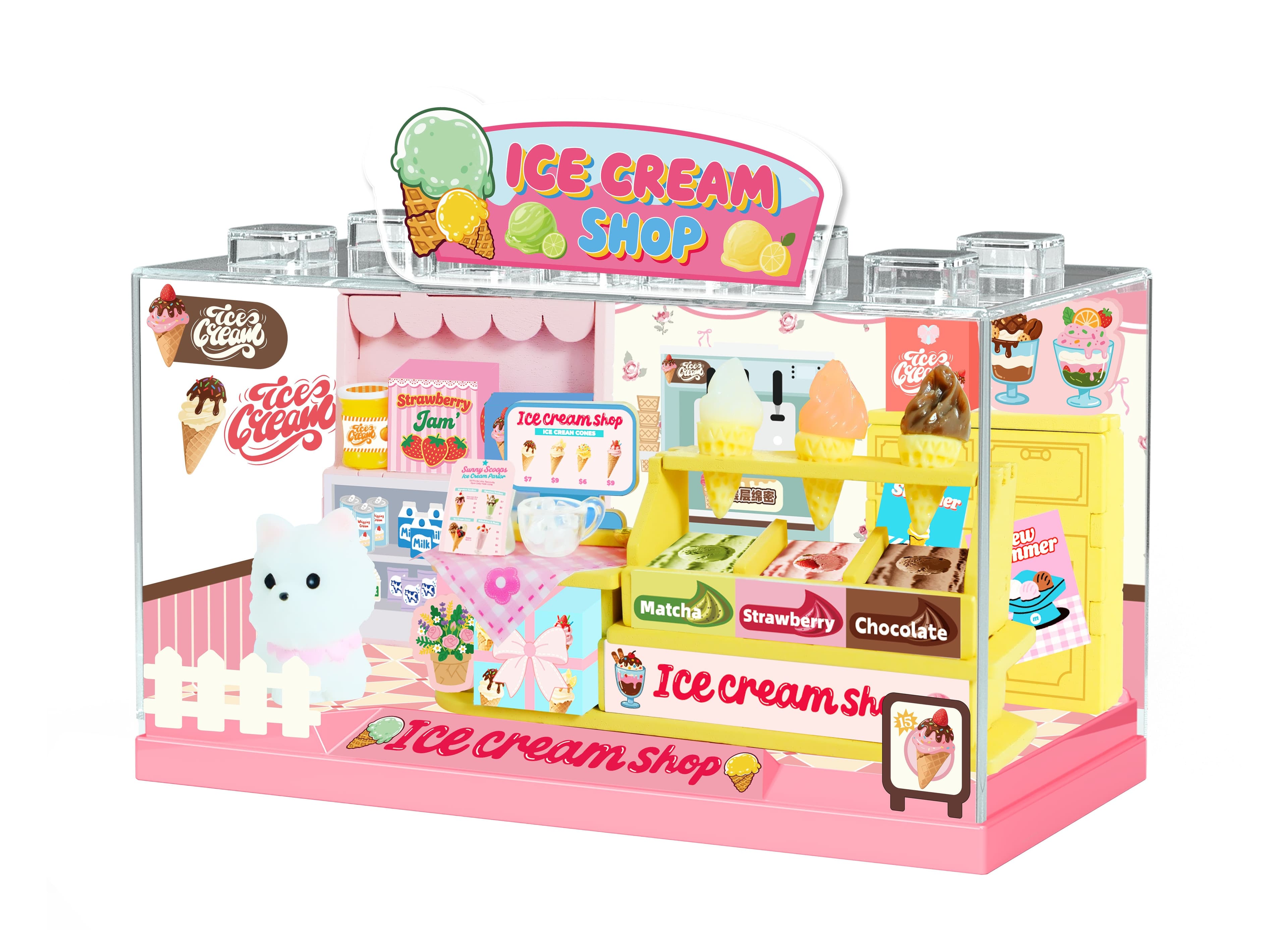 Diorama Box L- Ice Cream Shop