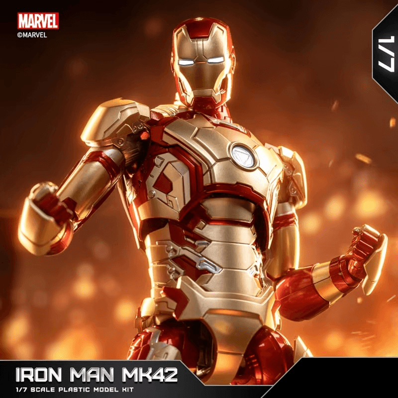 Marvel Iron Man Mark 42 1/7 Scale Model Kit Action Figure