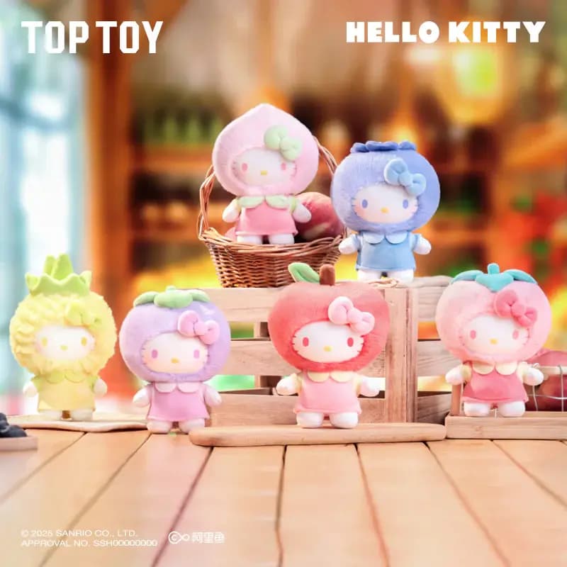 Hello Kitty Fruity Paradise Vinyl Plush Keychain Blind Box PDQ/6
