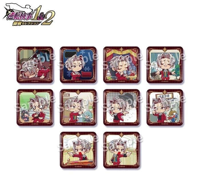 Ace Attorney Investigations Tin Badge(blind box) PDQ/10