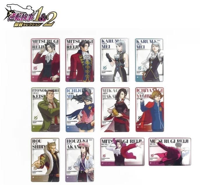 Ace Attorney Investigations Plastic Cards blind box PDQ/12
