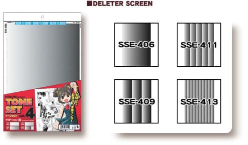 Deleter Screen Tone Set vol.4 (4 sheets)