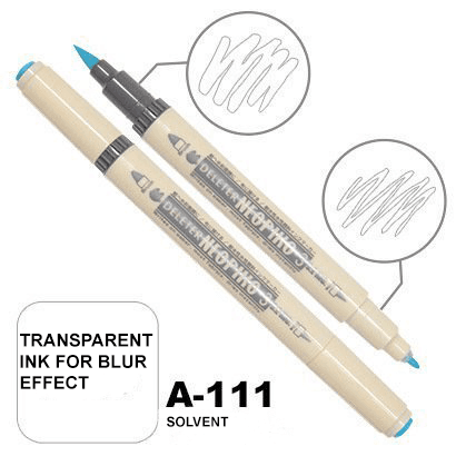 DELETER Neopiko 3 Solvent (A-111) Dual-tipped Water-based Fabric Marker