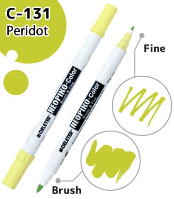 DELETER NEOPIKO-Color Peridot (C-131) Alcohol-based Dual Tipped Marker