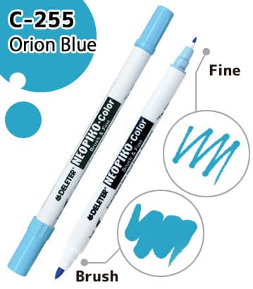 DELETER NEOPIKO-Color Orion Blue (C-255) Alcohol-based Dual Tipped Marker