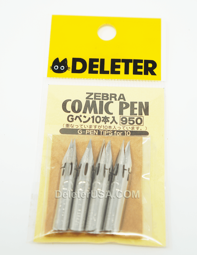 DELETER for ZEBRA Comic Pen Nib - G-Pen - Pack of 10